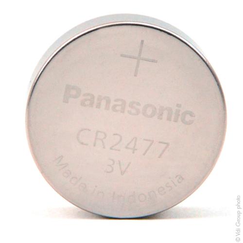 Pile bouton lithium CR2477/BN PANASONIC 3V 1000mAh photo du produit 1 L