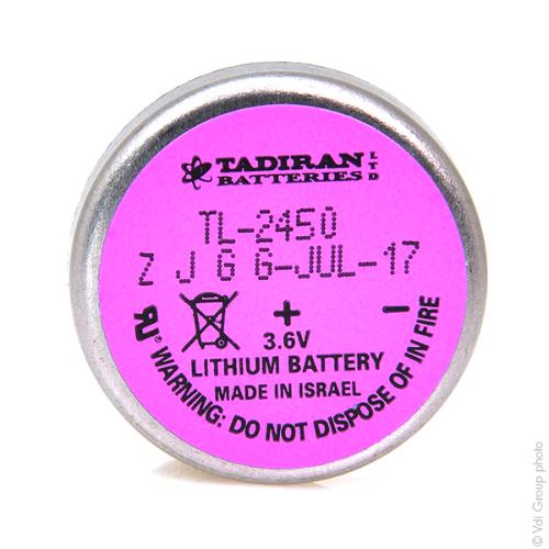 Pile lithium TL-2450 with disc 3.6V 550mAh P2 photo du produit 1 L