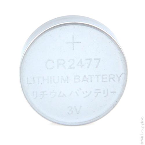 Pile bouton lithium blister CR2477 3V 1Ah photo du produit 1 L