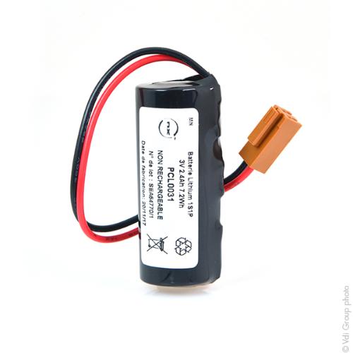 Batterie lithium CR17450 2/3A 3V 2.4Ah JAE photo du produit 3 L