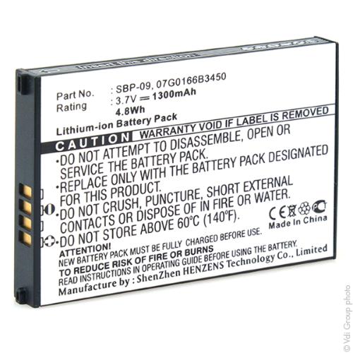 Batterie PDA 3.7V 1300mAh photo du produit 3 L