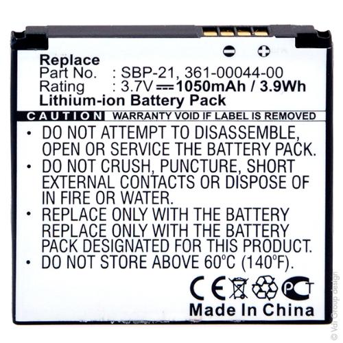 Batterie PDA 3.7V 1050mAh photo du produit 1 L