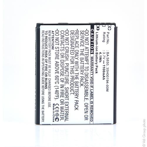 Batterie PDA 3.7V 1100mAh photo du produit 1 L