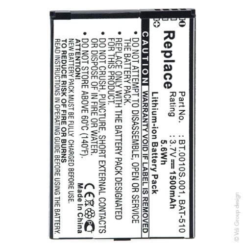 Batterie PDA 3.7V 1500mAh photo du produit 1 L