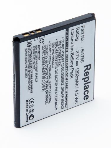 Batterie téléphone portable pour Sony Ericsson 3.7V 1500mAh photo du produit 1 L