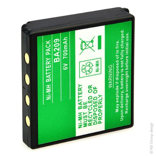 Batterie télécommande de grue HBC 6V 700mAh photo du produit 3 L