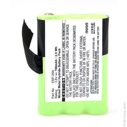 Batterie talkie walkie ALINCO 3.6V 700mAh photo du produit 1 L