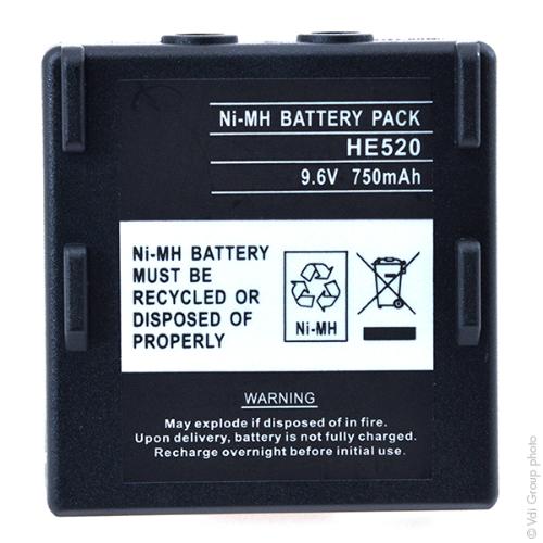Batterie télécommande de grue 9.6V 750mAh photo du produit 1 L
