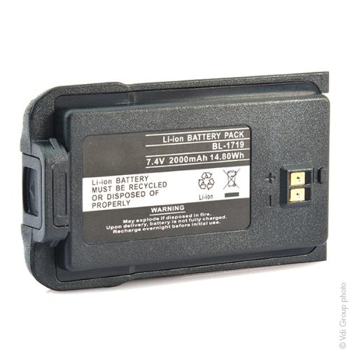 Batterie talkie walkie 7.4V 2000mAh photo du produit 3 L