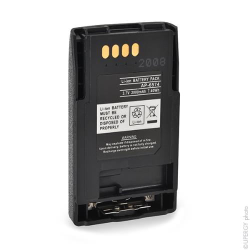 Batterie talkie walkie compatible Motorola 3.7V 2000mAh photo du produit 1 L