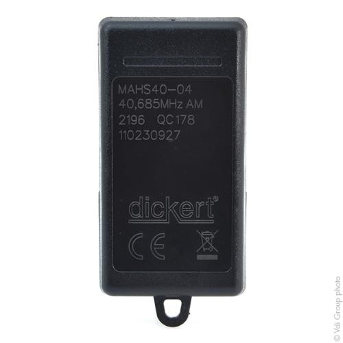 Télécommande Dickert 40.685Mhz 4Touch photo du produit 2 L