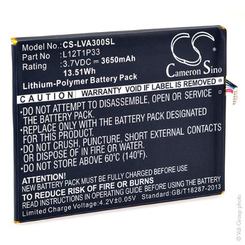 Batterie tablette 3.7V 3650mAh photo du produit 2 L