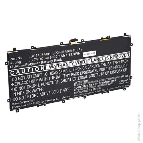 Batterie tablette 3.7V 8000mAh photo du produit 3 L