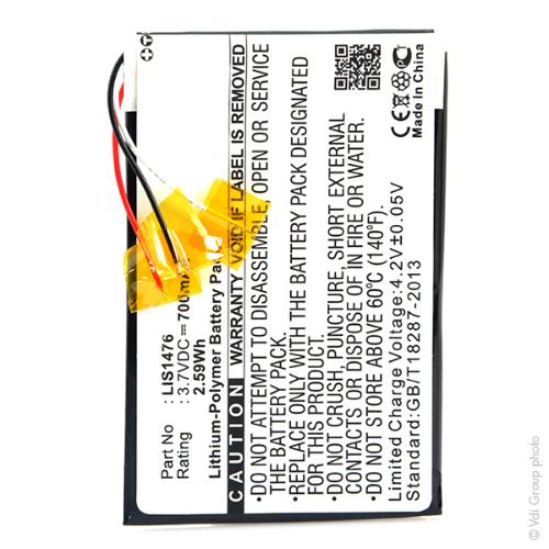 Batterie tablette / liseuse Sony 3.7V 700mAh photo du produit 1 L