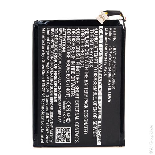 Batterie tablette 3.7V 2400mAh photo du produit 1 L