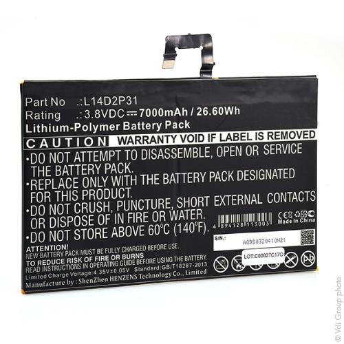 Batterie tablette 3.8V 7000mAh photo du produit 3 L