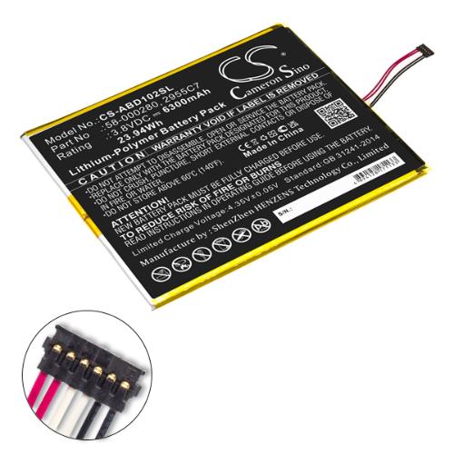 Batterie tablette compatible Amazon 3.8V 6300mAh photo du produit 1 L