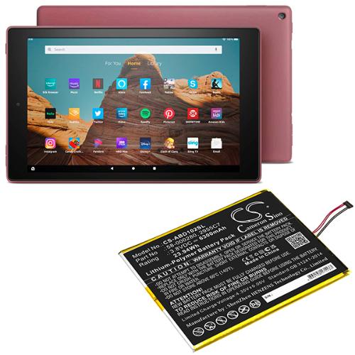 Batterie tablette compatible Amazon 3.8V 6300mAh photo du produit 4 L