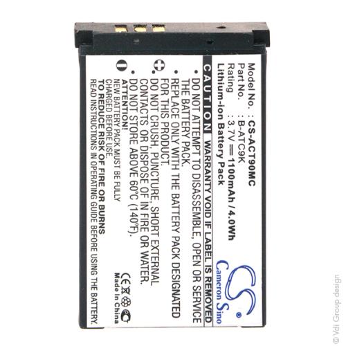 Batterie caméra embarquée compatible Oregon Scientifi 3.7V 1100mAh photo du produit 1 L
