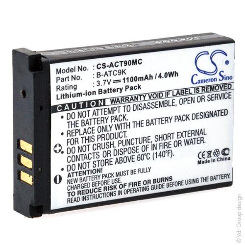 Batterie caméra embarquée compatible Oregon Scientifi 3.7V 1100mAh photo du produit 3 L