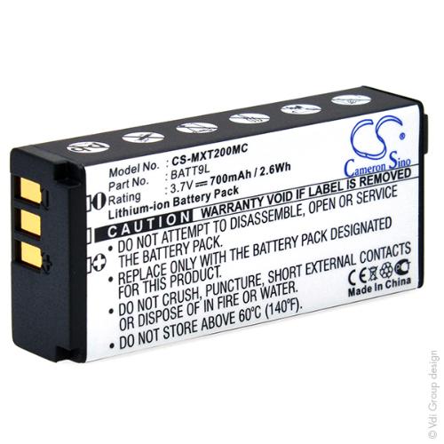 Batterie caméra embarquée compatible Midland 3.7V 700mAh photo du produit 3 L