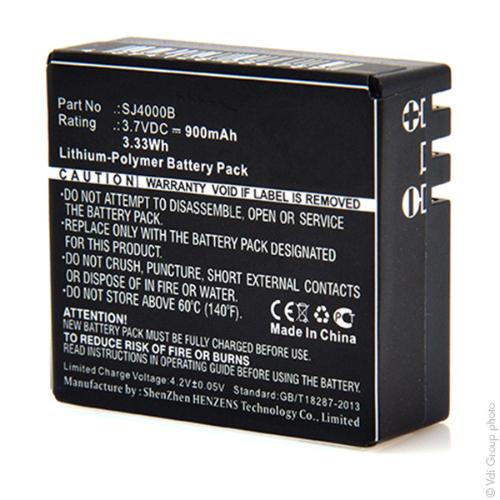 Batterie caméra embarquée 3.7V 900mAh photo du produit 3 L