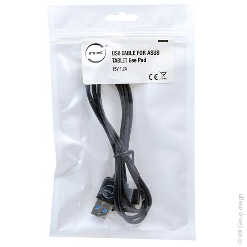 Cable USB pour tablette Asus Eee Pad 15V 1.2A photo du produit 1 L