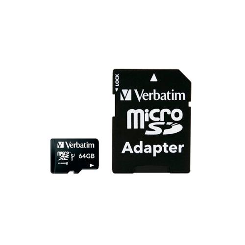 Carte mémoire Verbatim 64 GB SD Micro (SDXC) Class 10 photo du produit 1 L
