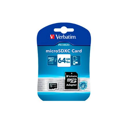 Carte mémoire Verbatim 64 GB SD Micro (SDXC) Class 10 photo du produit 2 L