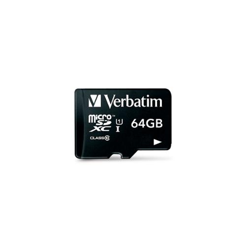 Carte mémoire Verbatim 64 GB SD Micro (SDXC) Class 10 photo du produit 3 L