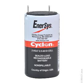 Batterie cyclon Enersys 0810-0004 (D cell) 2V 2.5Ah F4.8 product photo