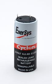 Batterie cyclon Enersys 0850-0004 (E cell) 2V 8Ah F6.35 photo du produit