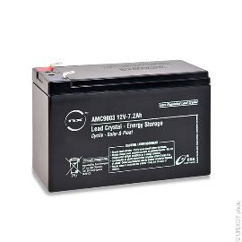 Batterie lead crystal 6-CNFJ-7.2 12V 7.2Ah F6.35 product photo