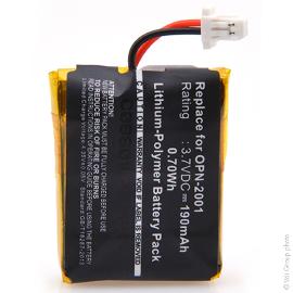 Batterie lecteur codes barres 3.7V 190mAh photo du produit