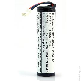 Batterie lecteur codes barres 3.7V 2600mAh photo du produit