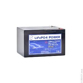 Batterie Lithium Fer Phosphate NX LiFePO4 POWER UN38.3 (153.6Wh) 12V 12Ah F6.35 product photo
