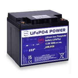 Batterie Lithium Fer Phosphate NX LiFePO4 POWER UN38.3 (512Wh) 12V 40Ah M6-F product photo
