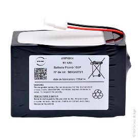 Batterie médicale rechargeable Welch Allyn Spot420 6V 4Ah molex photo du produit