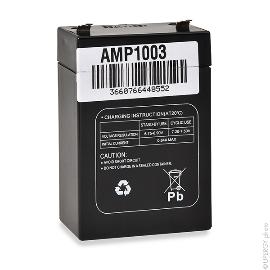 Batterie plomb AGM MP2.8-6P 6V 2.8Ah F4.8 photo du produit