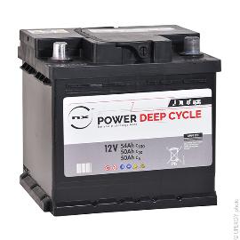 Batterie traction NX Power Deep Cycle 12V 50Ah Auto product photo