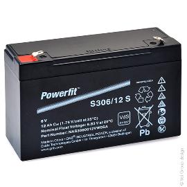 Batterie plomb AGM S306/12S FR 6V 12Ah F4.8 product photo