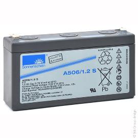 Batterie plomb etanche gel A506/1.2S 6V 1.2Ah F4.8 product photo