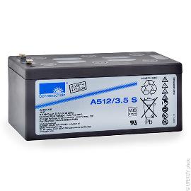 Batterie plomb etanche gel A512/3.5S 12V 3.5Ah F4.8 photo du produit