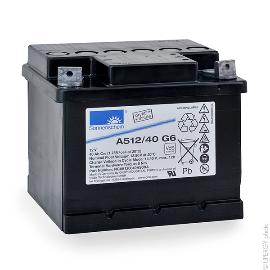 Batterie plomb etanche gel A512/40 G6 12V 40Ah M6-M photo du produit