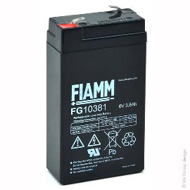 Batterie plomb AGM FG10381 6V 3.8Ah F4.8 photo du produit