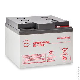 Batterie plomb etanche gel NX 24-12 Cyclic 12V 24Ah M5-F product photo
