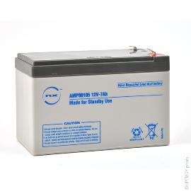 Batterie plomb AGM NX 7-12 Standby 12V 7Ah F4.8 product photo