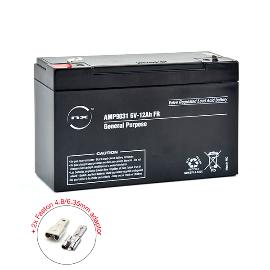 Batterie plomb AGM NX 12-6 General Purpose FR 6V 12Ah F4.8 photo du produit