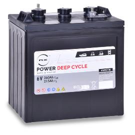 Batterie traction NX Power Deep Cycle 6V 260Ah EHPT photo du produit