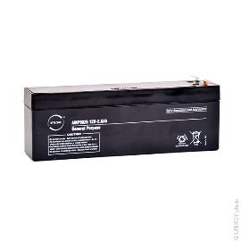 Batterie plomb AGM NX 2.6-12 General Purpose 12V 2.6Ah F4.8 photo du produit
